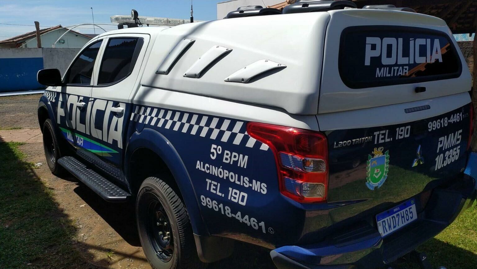 Imagem de compartilhamento para o artigo Polícia Militar prende homem com mandado de prisão em Alcinópolis da MS Todo dia